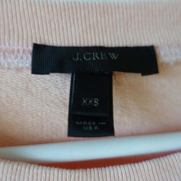 J.Crew J.Crew Peach Bonjour Sailor Sweatshirt top J1658 XXS XS OO - Picture 8 of 13